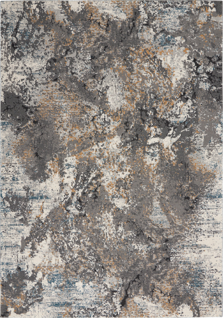 nourison tangra tnr01 grey multi rug