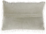 nourison luminescence z0727 silver pillow