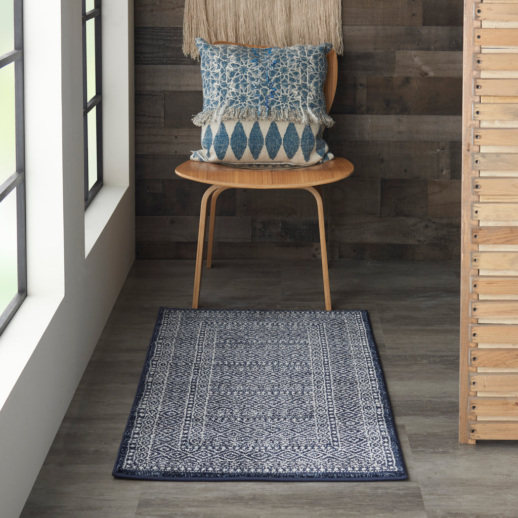 nourison palermo pmr04 navy grey rug