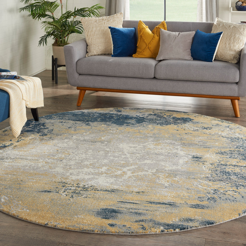 nourison twilight twi22 navy gold rug
