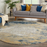 nourison twilight twi22 navy gold rug