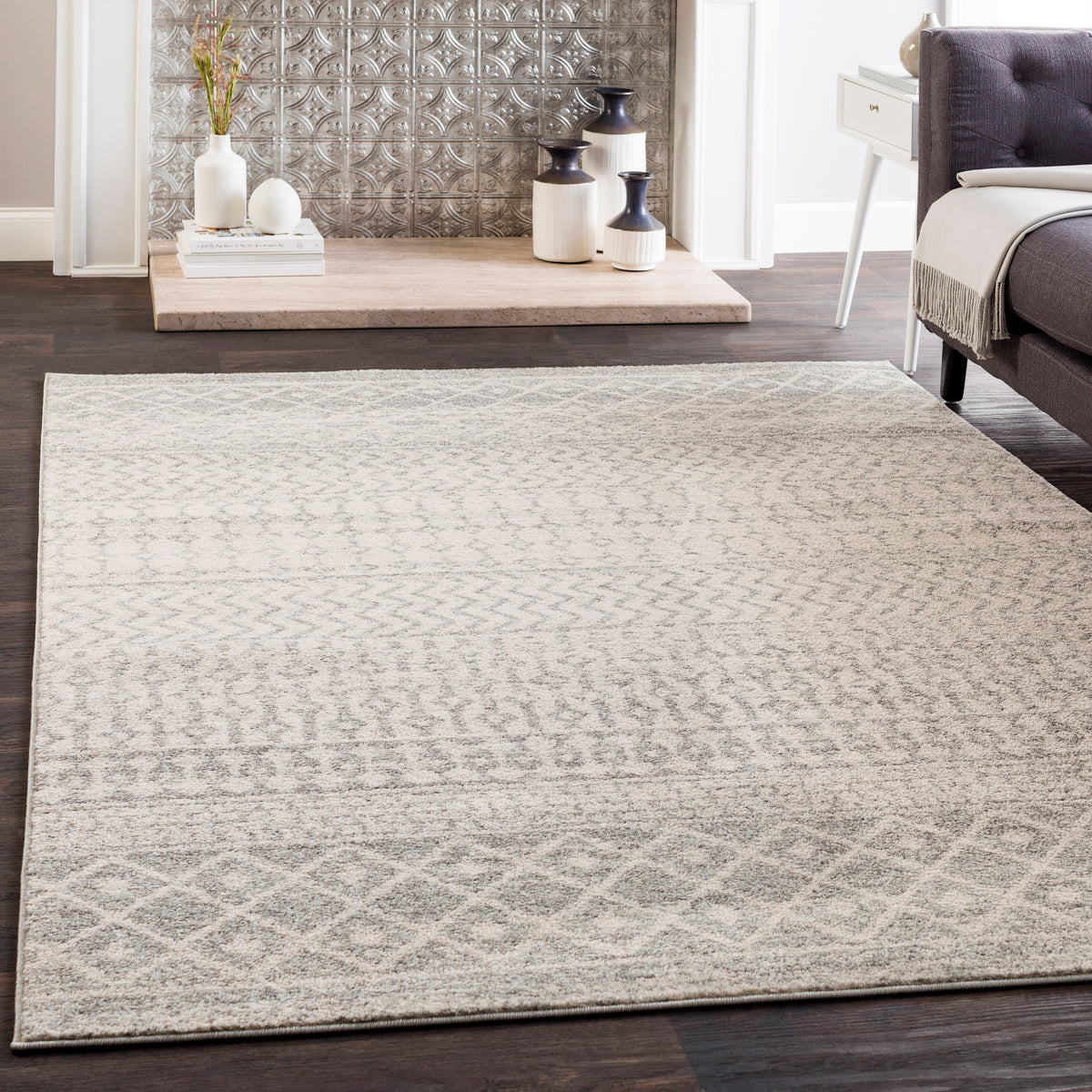 surya rug co elaziz elz 2308 light gray rug