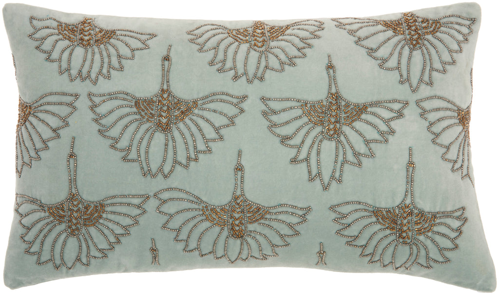 nourison sofia az534 celadon pillow