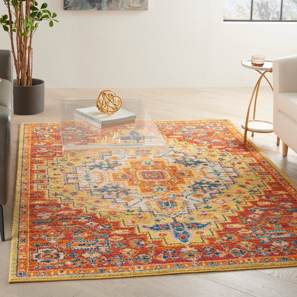 nourison allur alr04 red multicolor rug