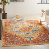 nourison allur alr04 red multicolor rug