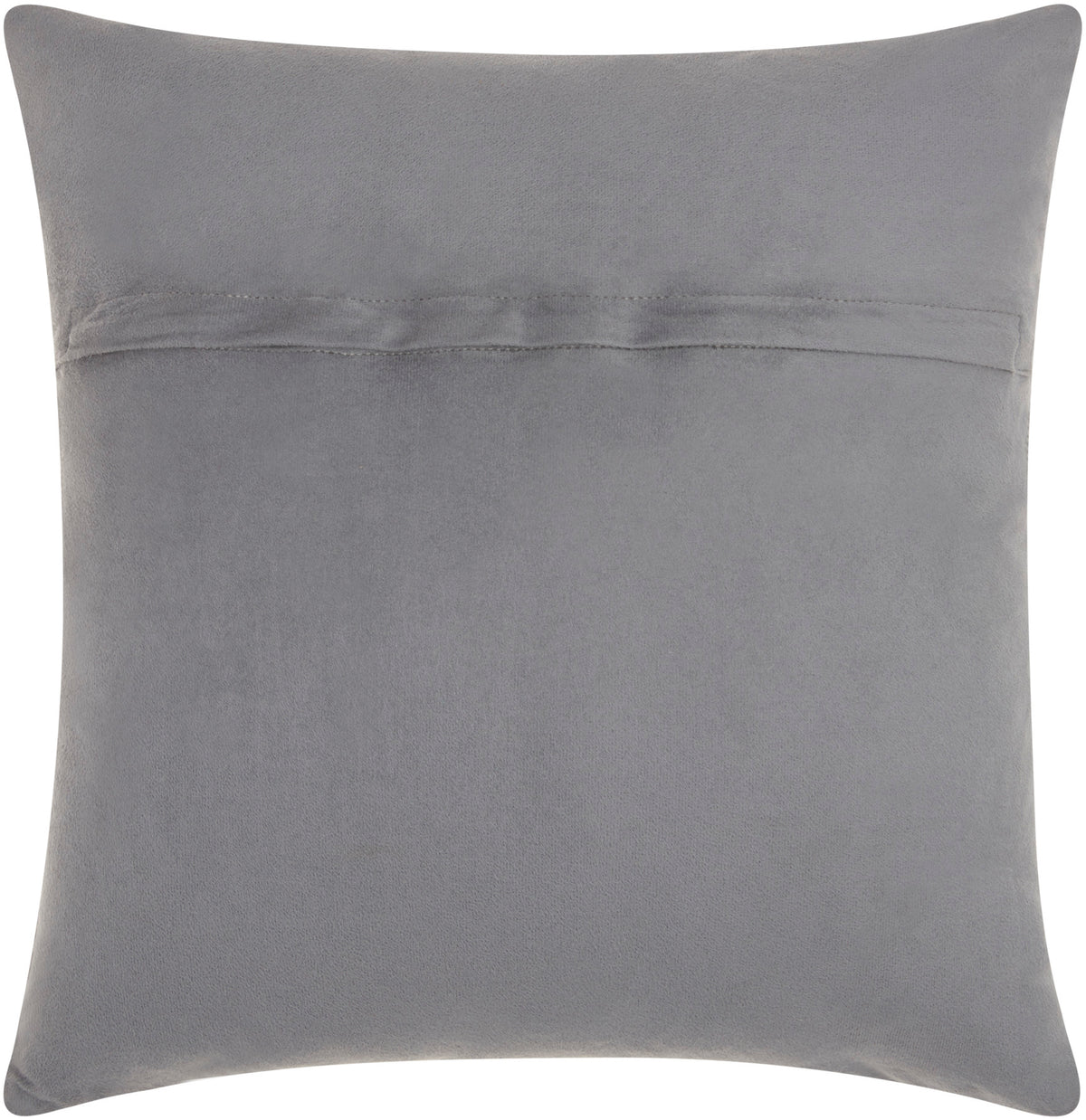 nourison natural leather hide s1160 silver grey pillow