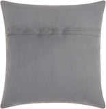 nourison natural leather hide s1160 silver grey pillow