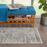 nourison quarry qua07 beige grey rug