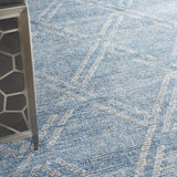 nourison venosa vsn01 blue ivory rug