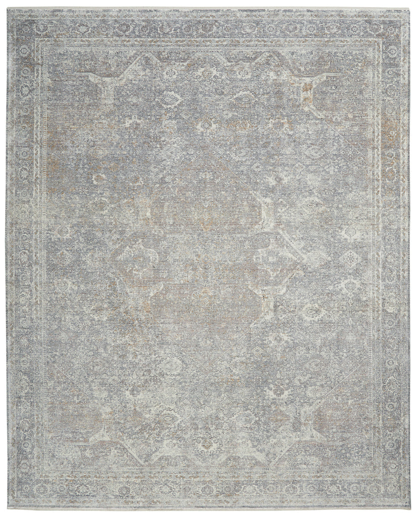 nourison starry nights stn03 silver cream rug