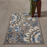 nourison aloha alh20 grey multi rug