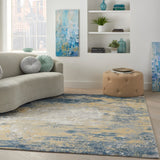 nourison twilight twi22 navy gold rug