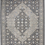 nourison silken allure stn11 grey blue rug