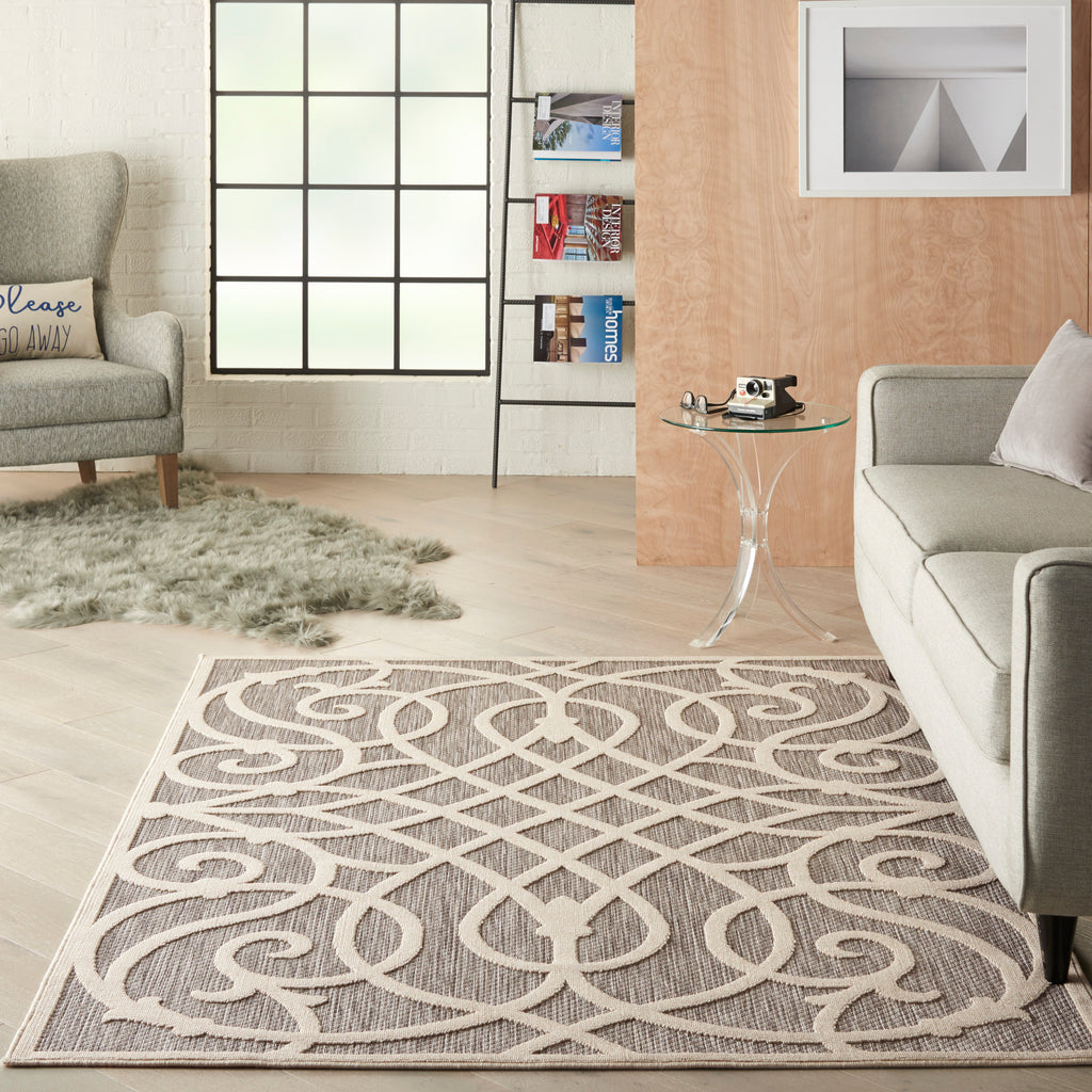 nourison cozumel czm04 grey rug