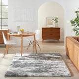 nourison dreamy shag drs02 charcoal ivory rug