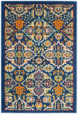 nourison allur alr03 navy multicolor rug