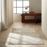 nourison rush ck950 ivory taupe rug