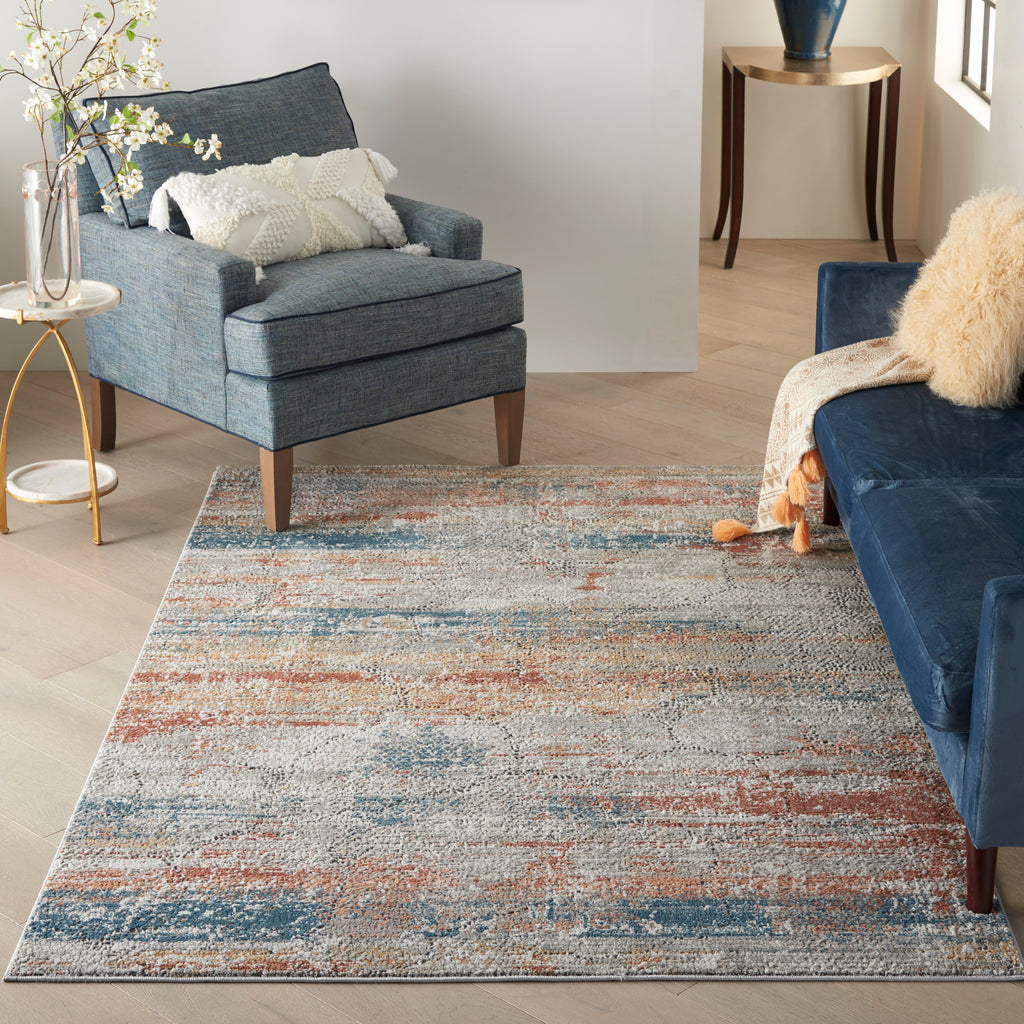 nourison rustic textures rus11 multicolor rug