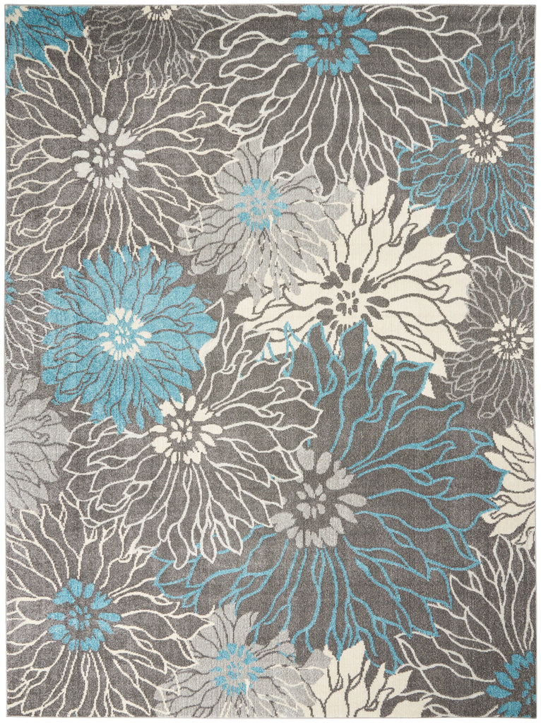nourison passion psn17 charcoal blue rug