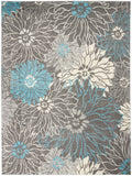 nourison passion psn17 charcoal blue rug