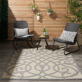 nourison cozumel czm04 cream grey rug