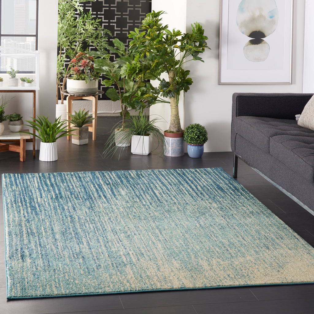 nourison passion psn09 navy light blue rug