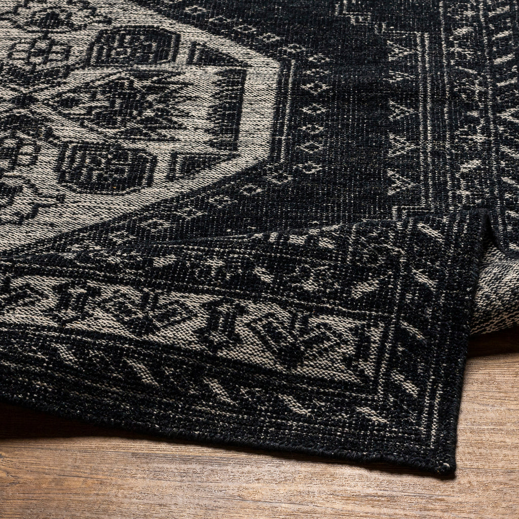 surya zahra zha 2303 black rug