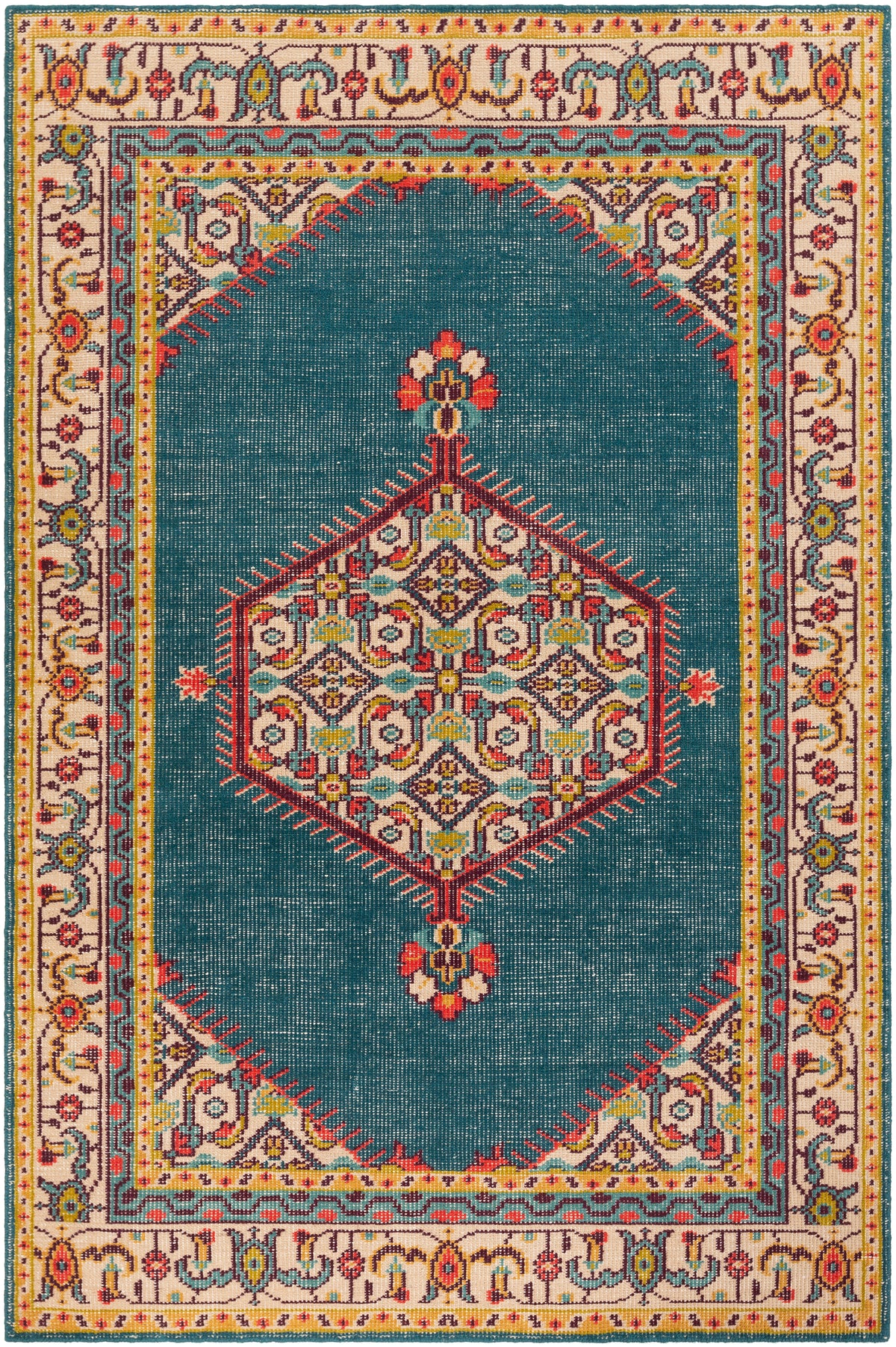 surya zahra zha 4052 teal rug