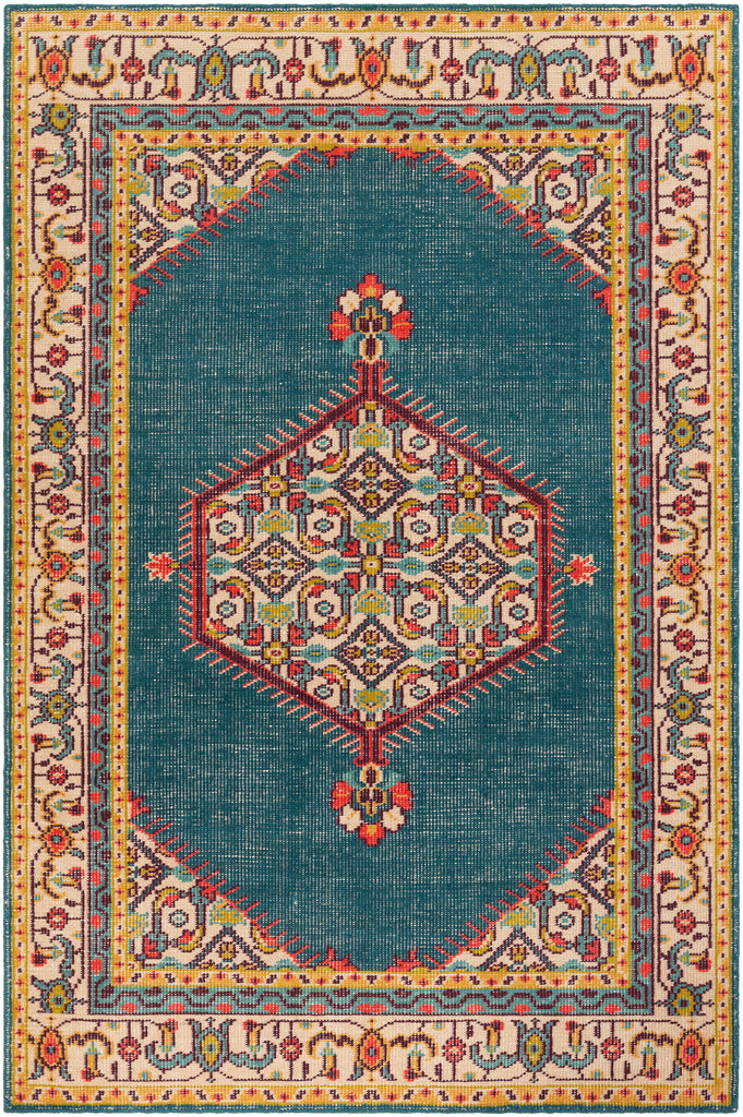 surya zahra zha 4052 teal rug