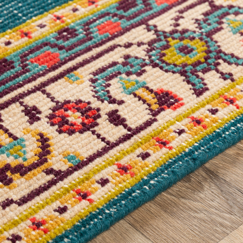 surya zahra zha 4052 teal rug
