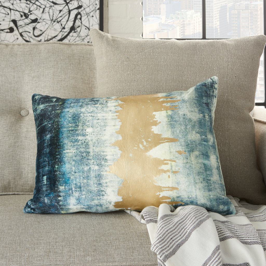 nourison sofia ac229 teal pillow