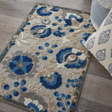 nourison aloha alh17 natural blue rug
