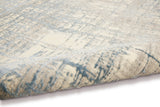 nourison rush ck950 ivory blue rug