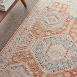 nourison homestead hms01 brick rug