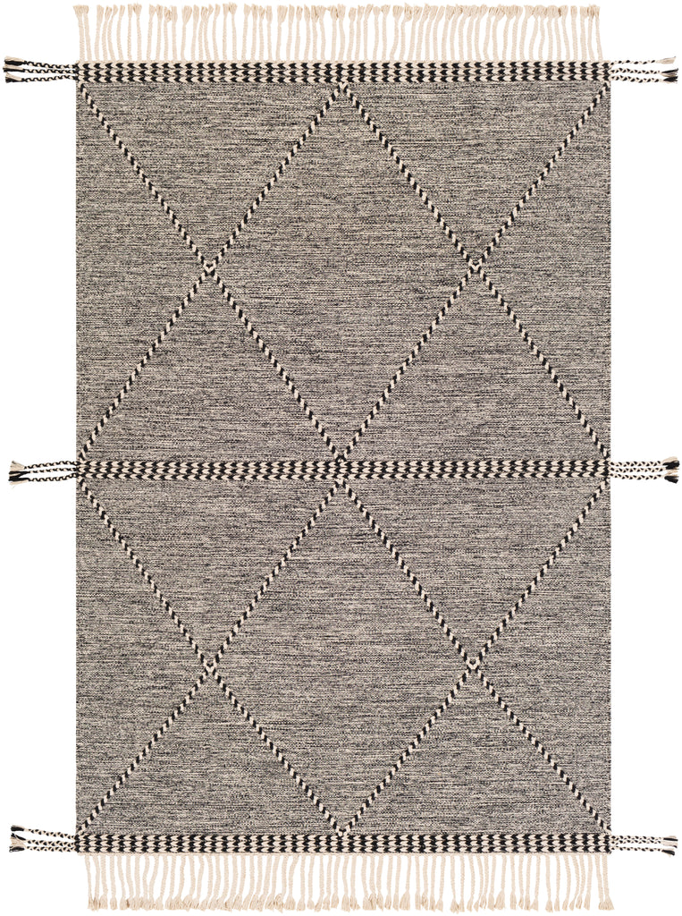 surya zanafi znf 2301 black rug