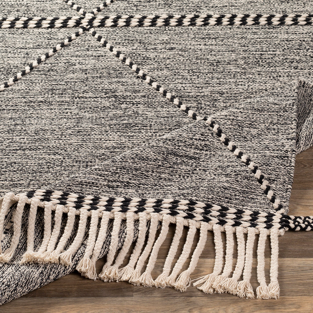 surya zanafi znf 2301 black rug