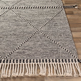 surya zanafi znf 2301 black rug