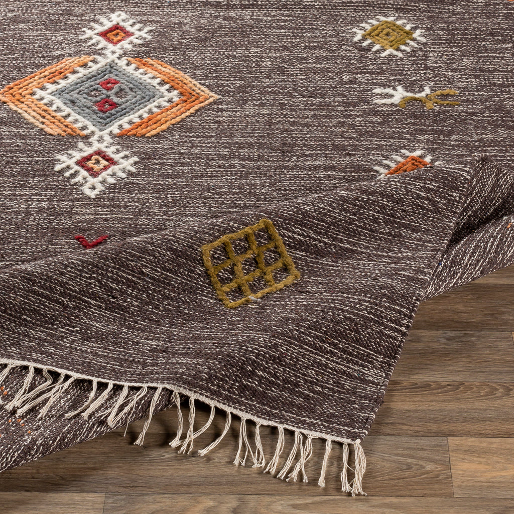 surya rug co zanafi znf 2304 dark brown rug