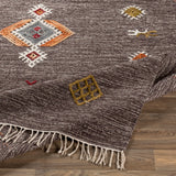 surya rug co zanafi znf 2304 dark brown rug