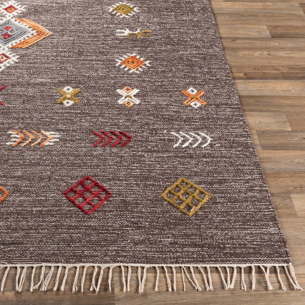 surya rug co zanafi znf 2304 dark brown rug