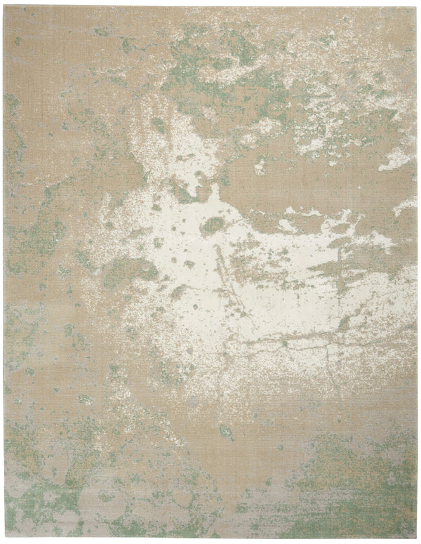nourison twilight twi06 ivory green rug