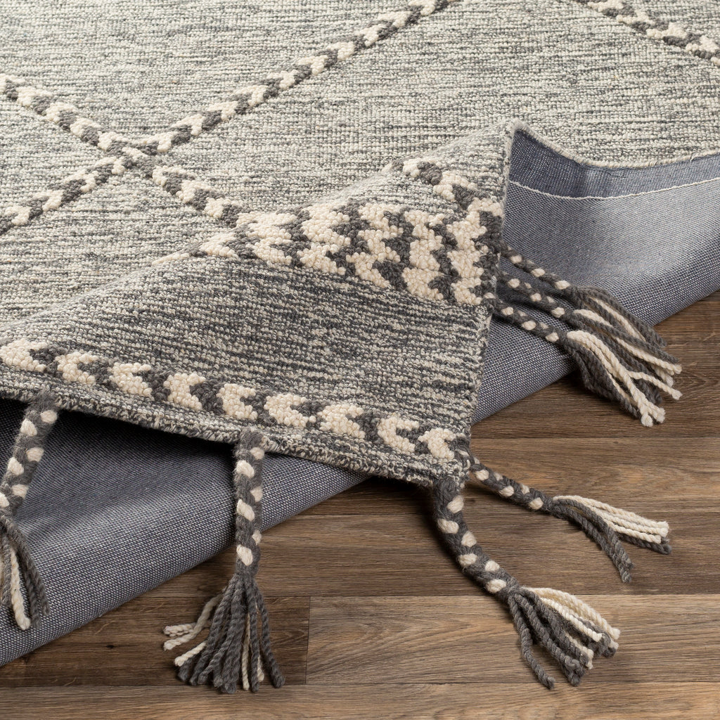 surya zanafi tassels zts 2306 medium gray rug