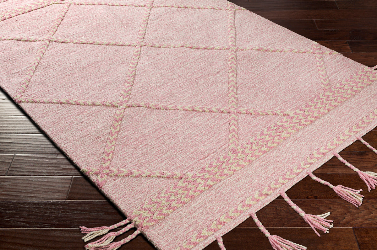 surya zanafi tassels zts 2310 pink rug