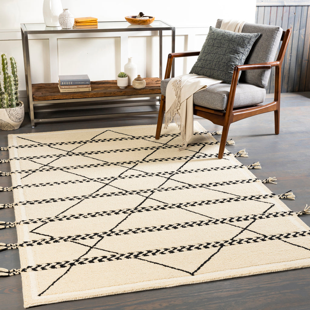 surya zanafi tassels zts 2311 cream rug
