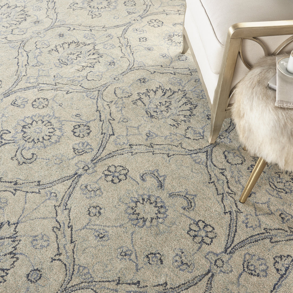 Nourison Clearance Jazmine JAZ03 Ivory/Blue Rug