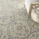Nourison Clearance Jazmine JAZ03 Ivory/Blue Rug