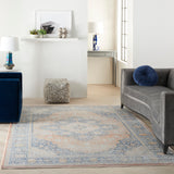 nourison silken allure stn07 blush multi rug