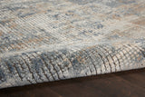 nourison quarry qua02 blue beige rug